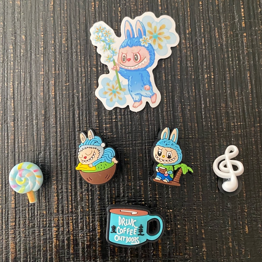 Labubu Shoe croc Charms Set
